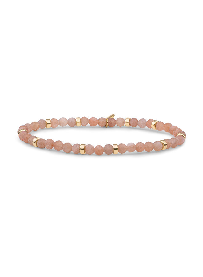 Sparkling Jewels armband Roundel Interstellar Sunstone Goudkleurig