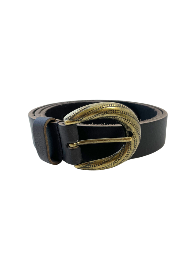 Elvy riem Vintage 30310 Zwart/Goudkleurig