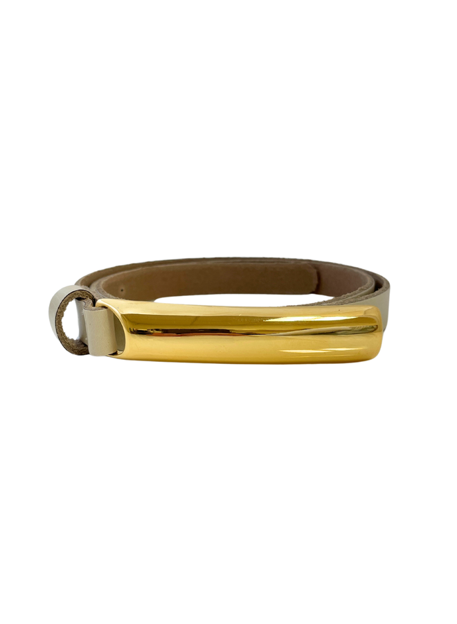 Elvy riem Minnesota 15440 Ecru/Goudkleurig