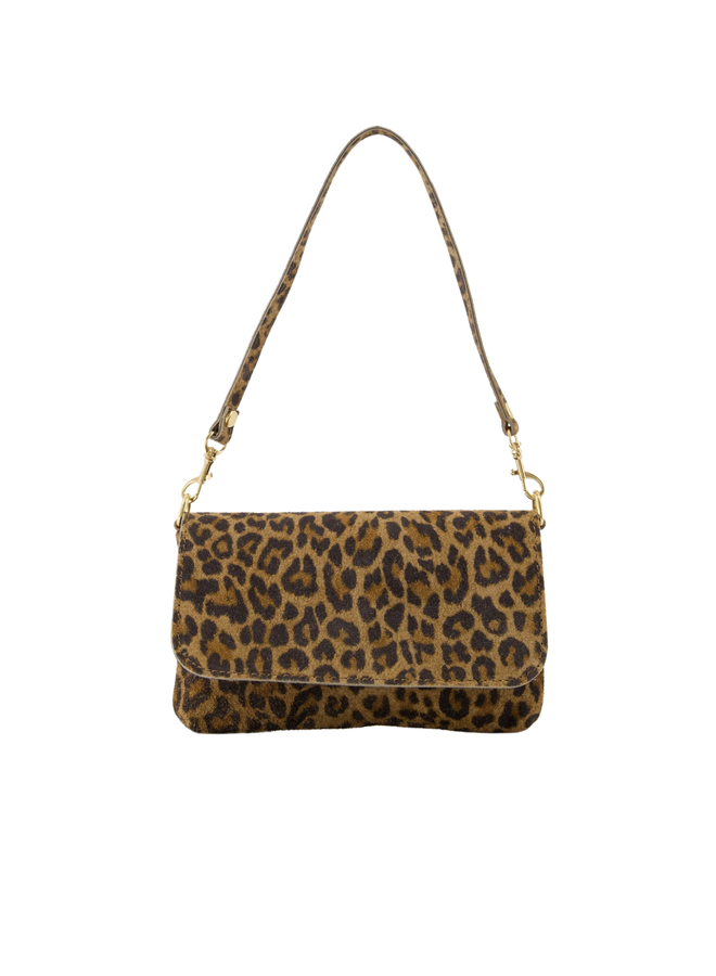 Jewelz tas Lara Suède Luipaard/Goudkleurig