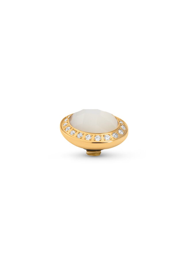 Melano Twisted meddy Pearly CZ MOP Goudkleurig