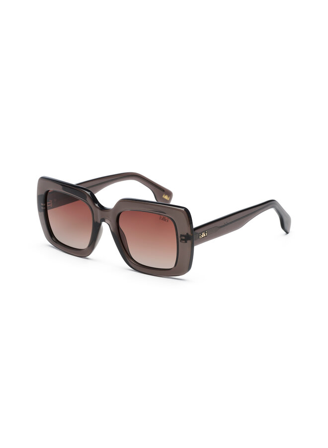 iKKi zonnebril Marjan 55-2 Transparent Grey/Gradient Brown