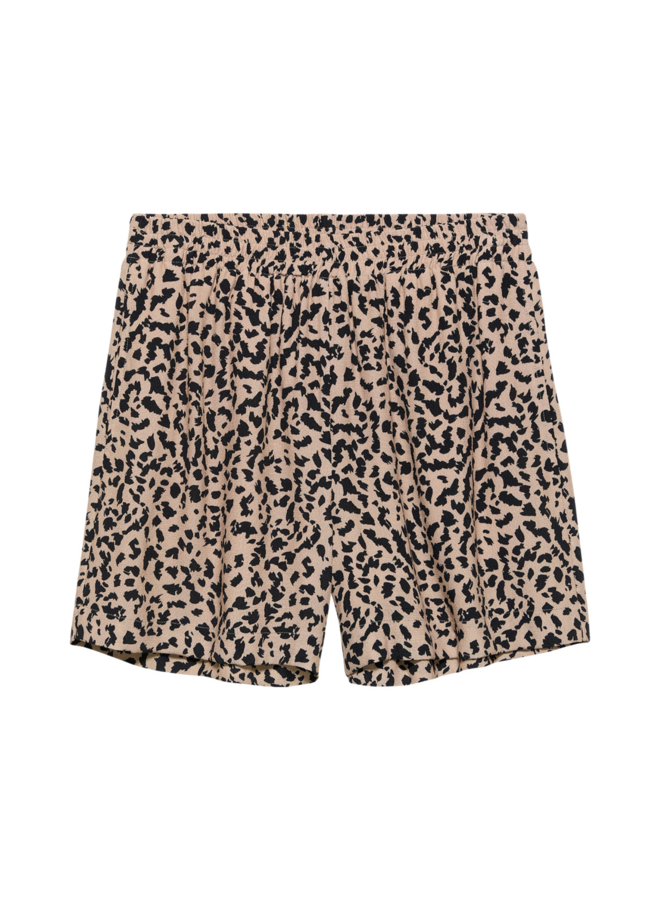 Short Pull On Leopard Sesame