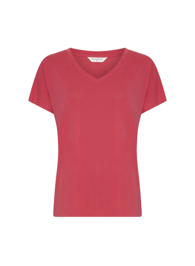 T-shirt Fenya V Rose Red