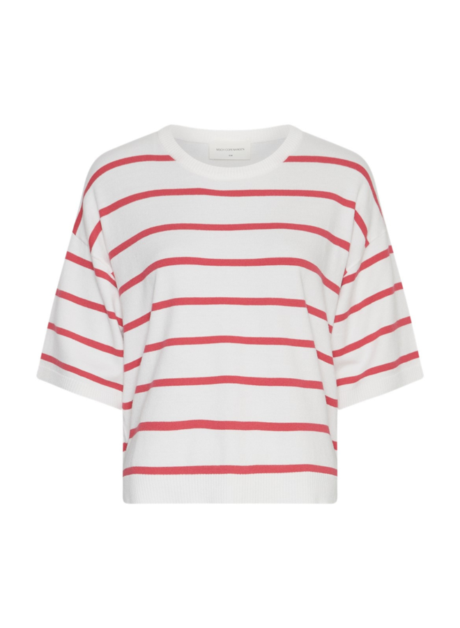 Top Geanine Rachelle Egret/Rose Red