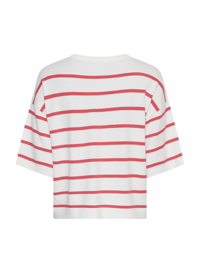 Top Geanine Rachelle Egret/Rose Red