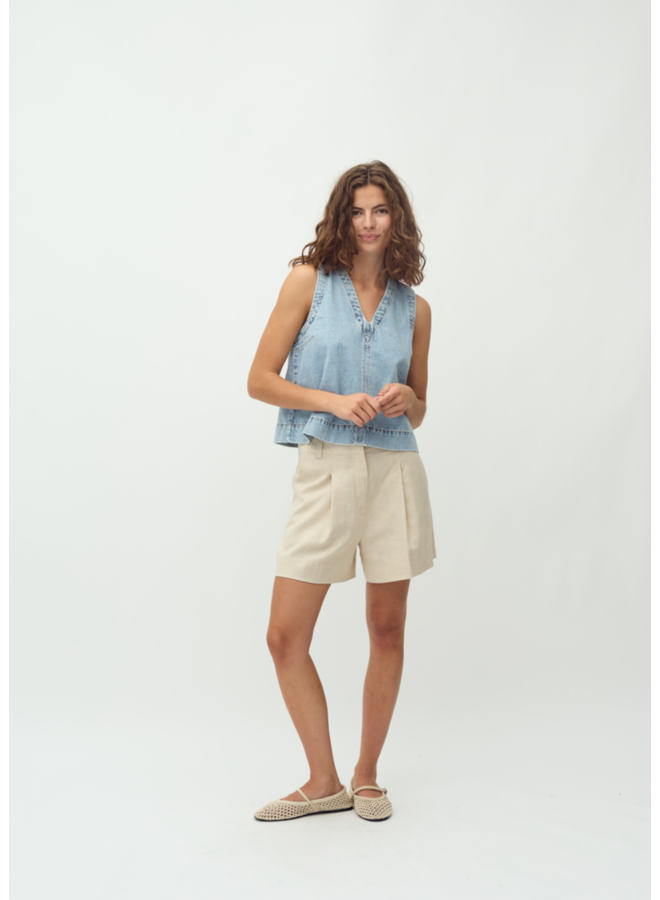 Short Cristiana-M Natural Linen