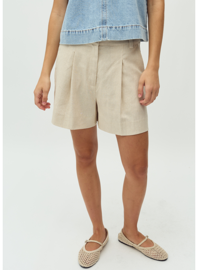 Short Cristiana-M Natural Linen