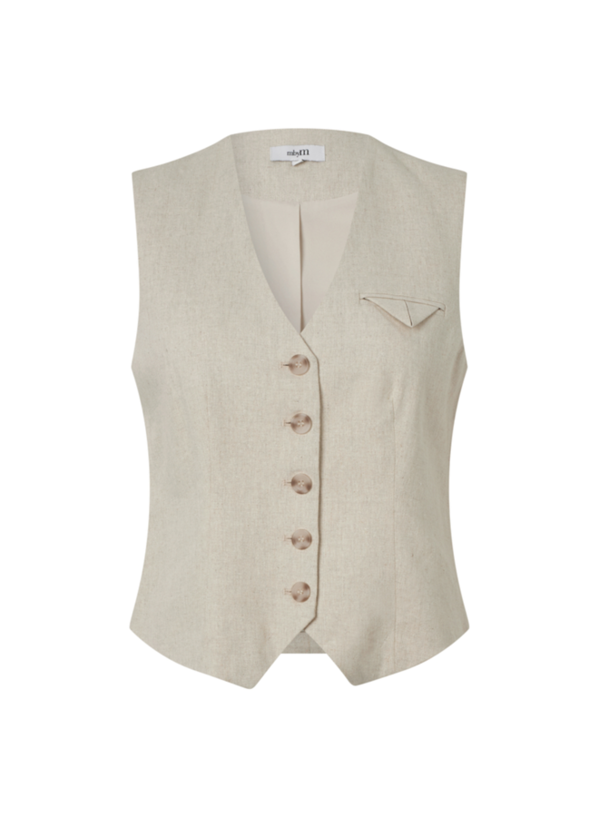 Gilet Flavio-M Natural Linen