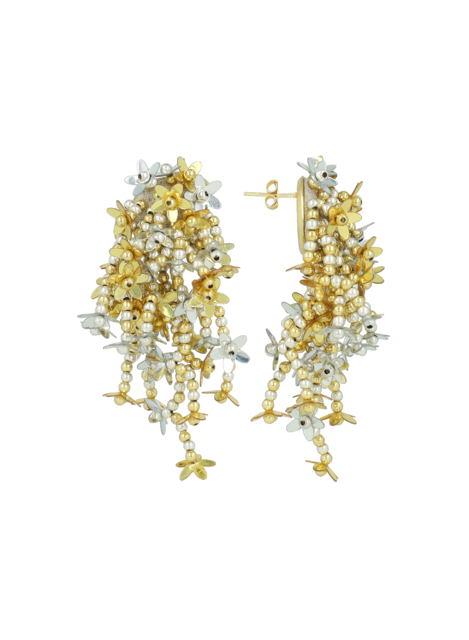 LOTT. oorbellen Lilly M Zilver-/Goudkleurig/Goud Verguld