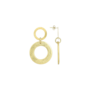 LOTT. oorbellen Lena Cirkel S Goudkleurig