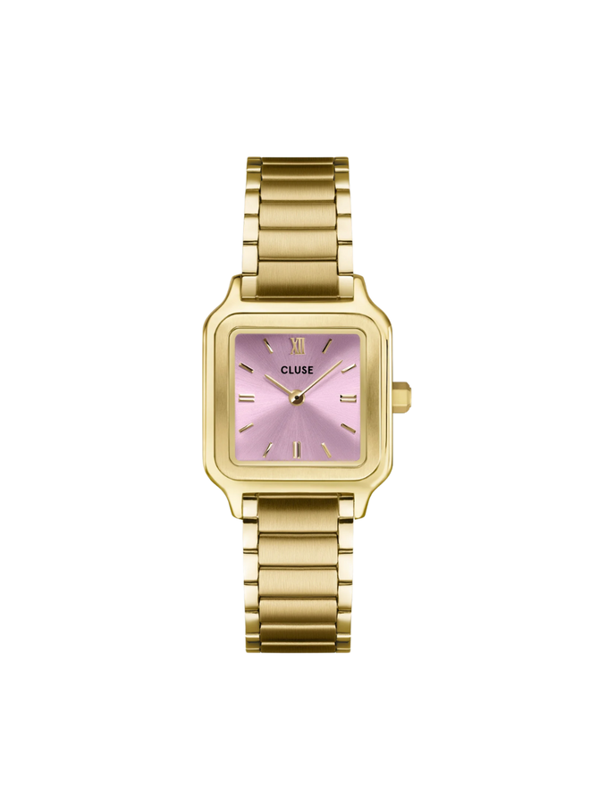 CLUSE horloge Gracieuse Petite Goudkleurig/Mauve Pink