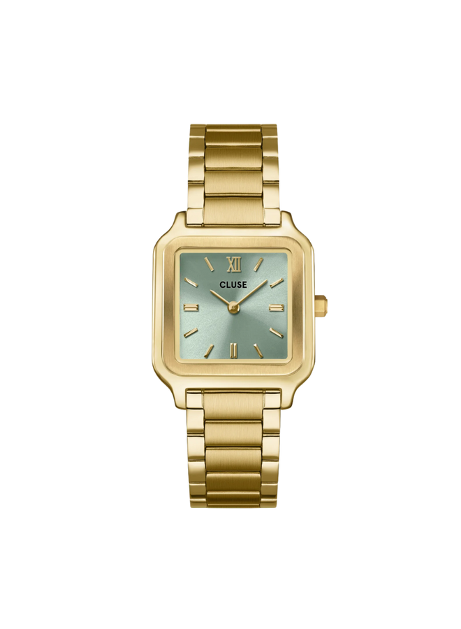 CLUSE horloge Gracieuse Goudkleurig/Sage Green
