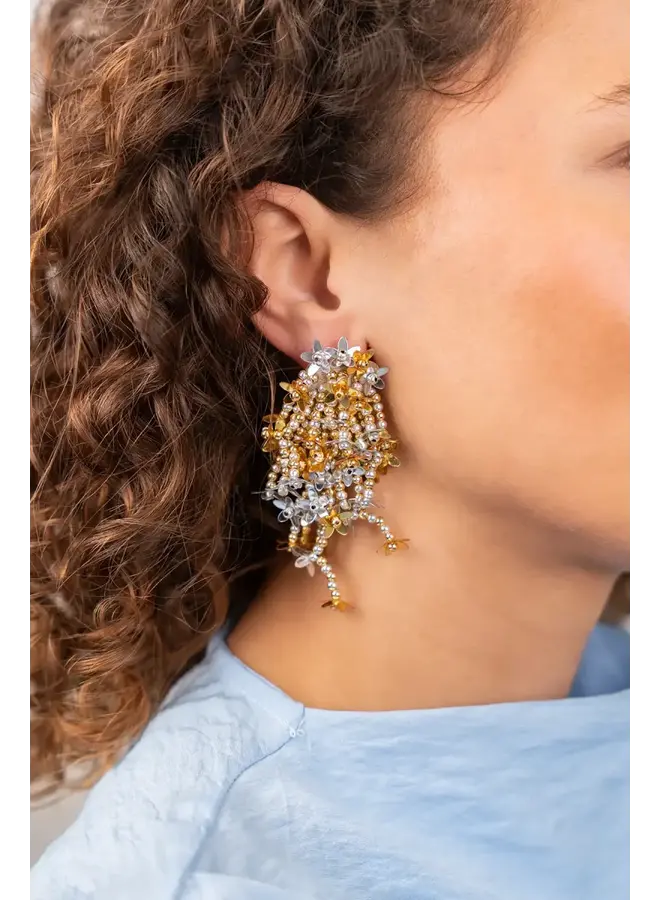 LOTT. oorbellen Lilly M Zilver-/Goudkleurig/Goud Verguld