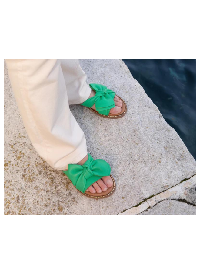 Slippers Audrey Bow Green