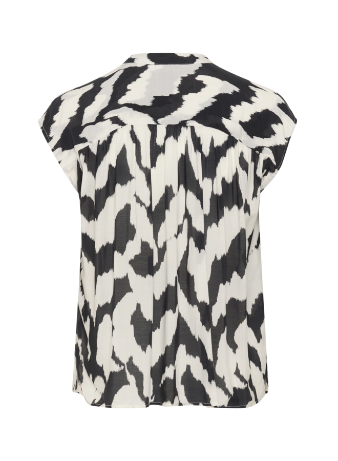 Blouse KelsieSZ Black Monochrome Strokes