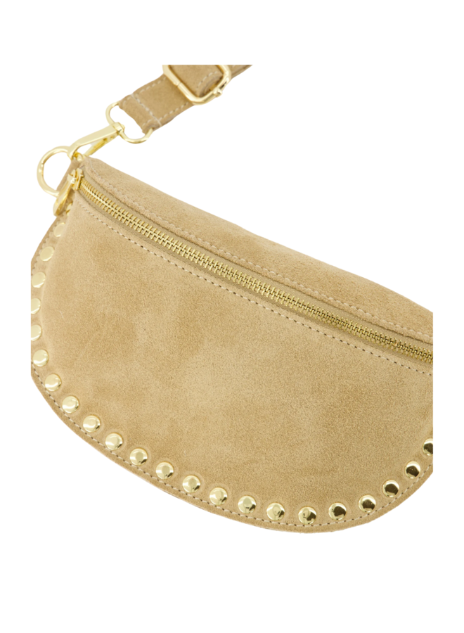 Jewelz tas Debby Suède Zand/Goudkleurig