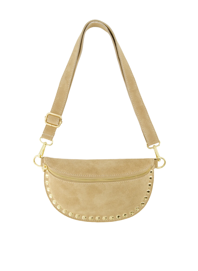 Jewelz tas Debby Suède Zand/Goudkleurig