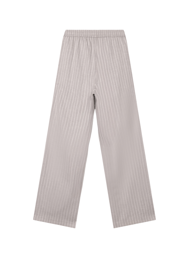 Broek Pinstripe Light Grey Melange