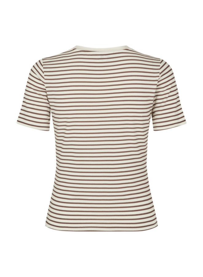 T-shirt Julie-M Java Sugar Stripe