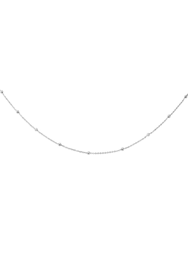 Melano Friends ketting Rosa Zilverkleurig