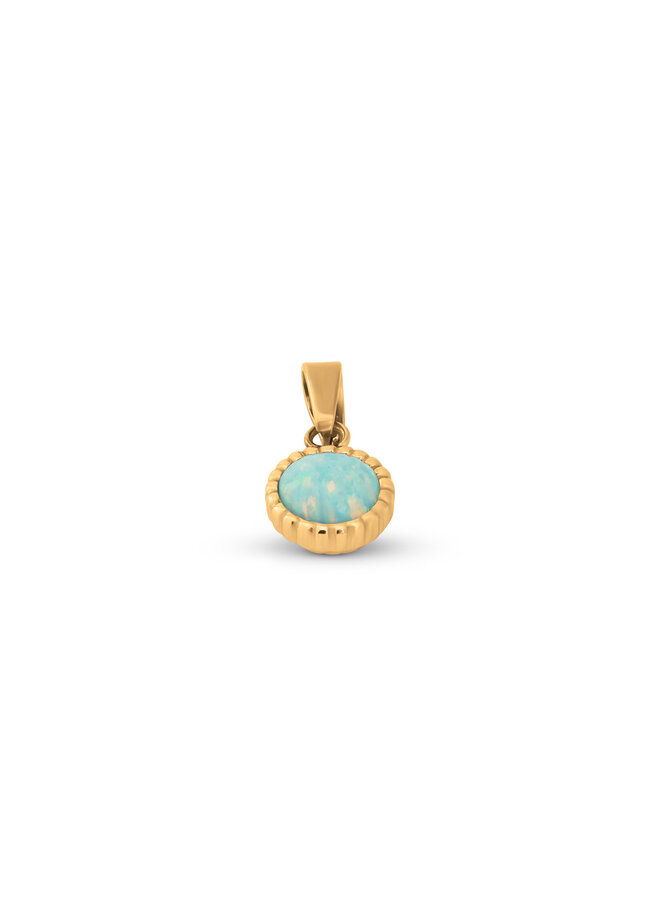 Melano Friends hanger Sunny Bali Light Green Opal Goudkleurig