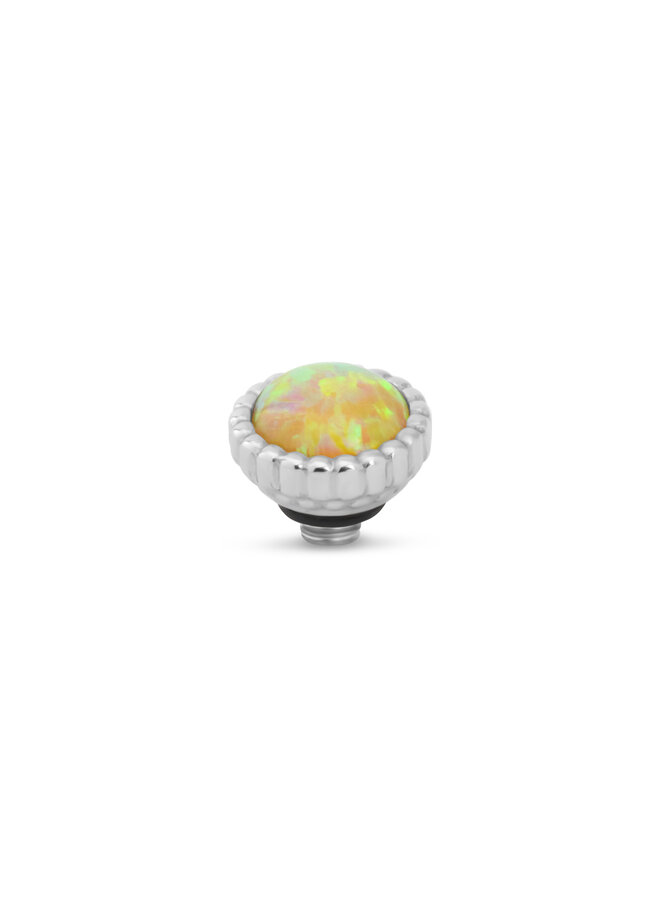Melano Twisted meddy Bali Sun Fire Mexican Opal Zilverkleurig