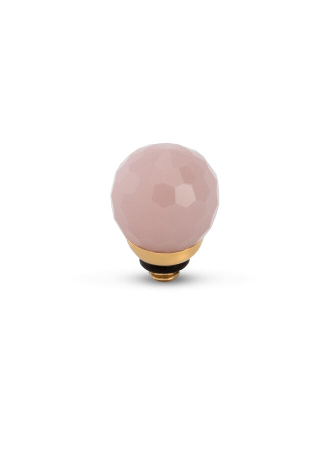 Melano Twisted meddy Facet CZ Ball Light Violet Goudkleurig