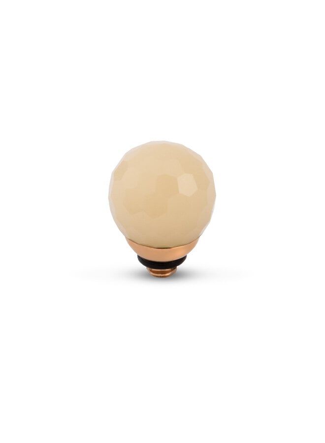 Melano Twisted meddy Facet CZ Ball Latte Rosékleurig