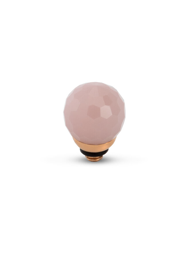 Melano Twisted meddy Facet CZ Ball Light Violet Rosékleurig