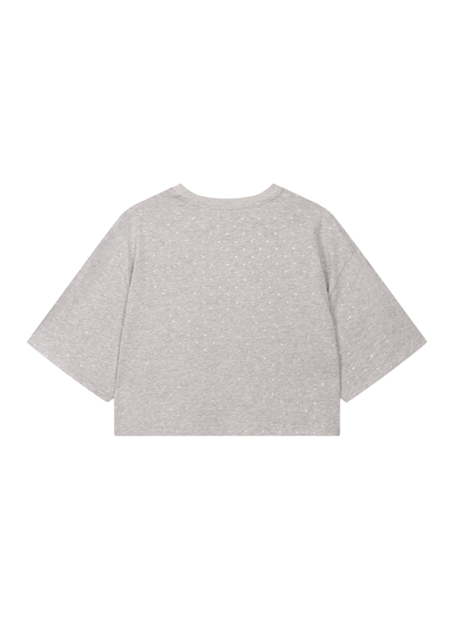 T-shirt Studded Soft Grey Melange