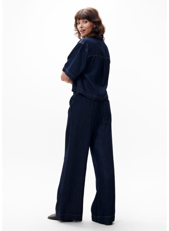Broek Denim Jogger Dark Blue