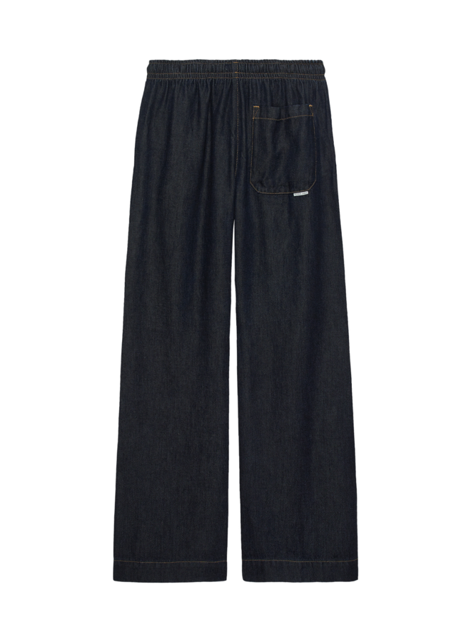 Broek Denim Jogger Dark Blue