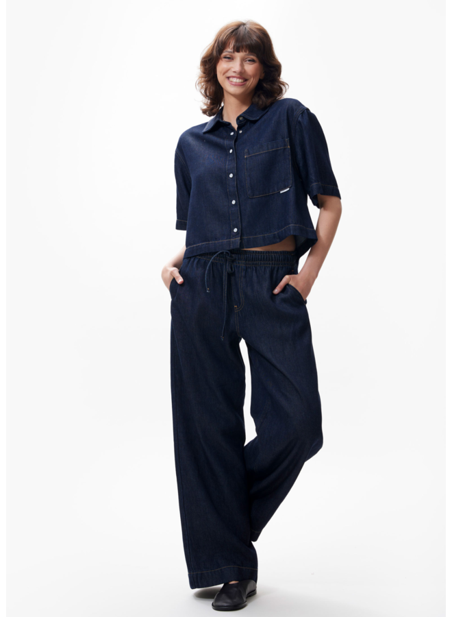 Blouse Denim Dark Blue