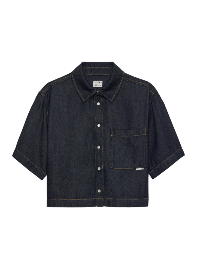 Blouse Denim Dark Blue