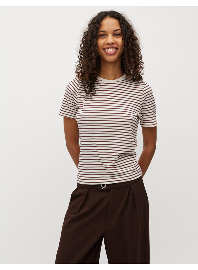 T-shirt Julie-M Rose Brown Sugar Stripe