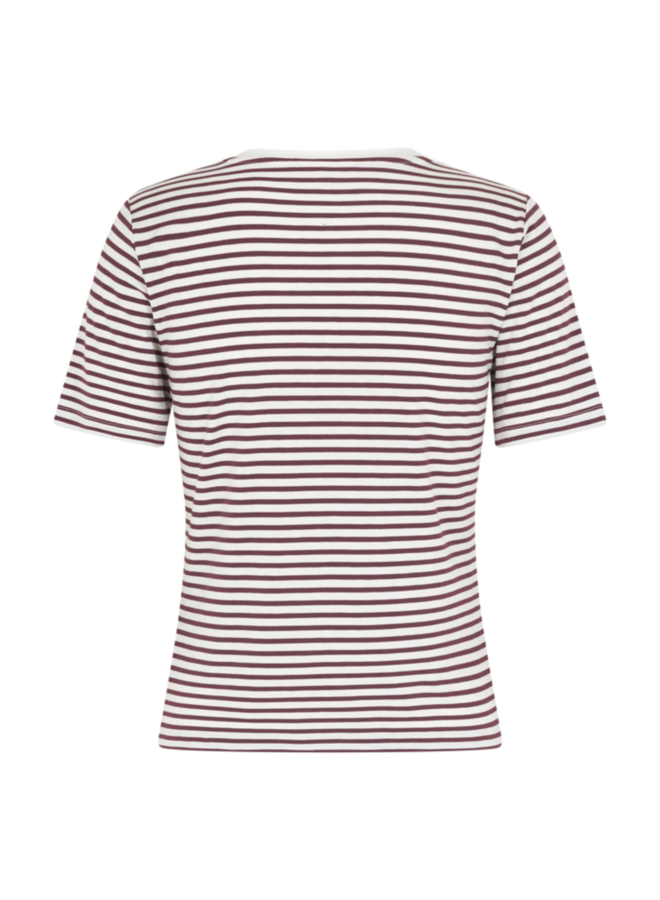 T-shirt Julie-M Sugar Wine Stripe