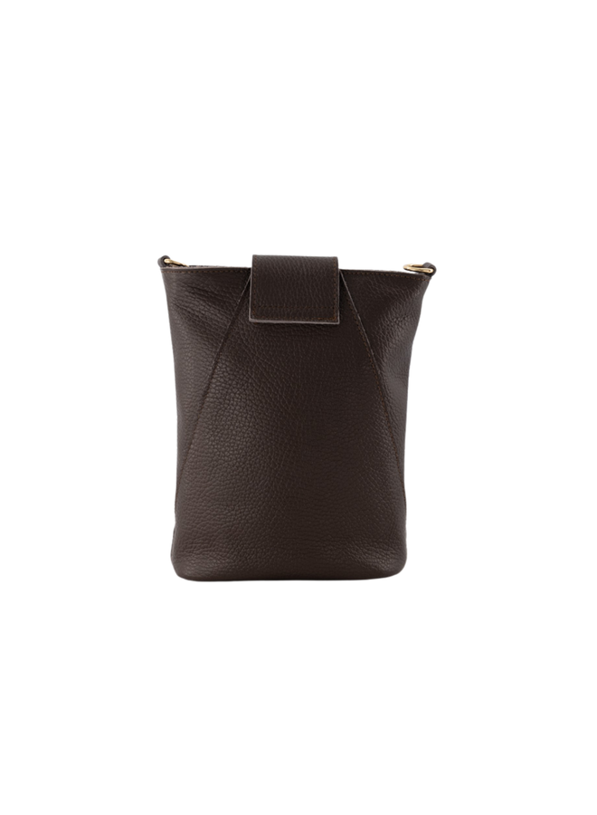 Jewelz tas Kendra Classic Grain Donkerbruin/Goudkleurig