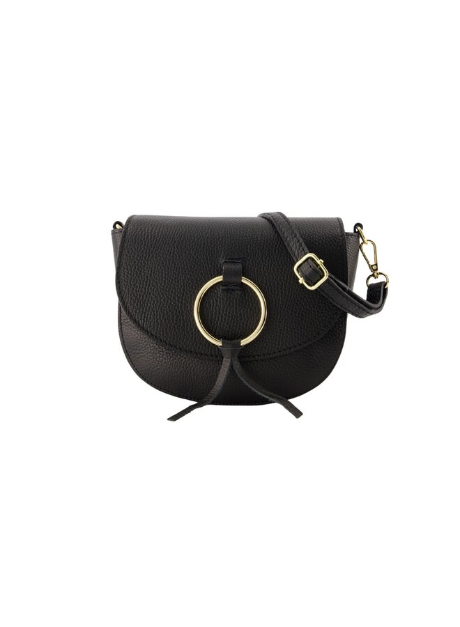 Jewelz tas Sevy Classic Grain Zwart/Goudkleurig