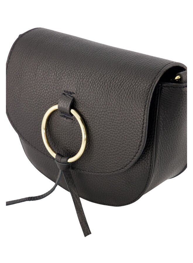 Jewelz tas Sevy Classic Grain Zwart/Goudkleurig