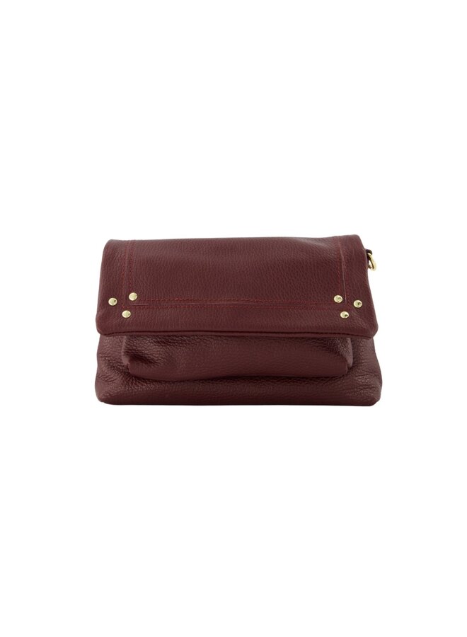 Jewelz tas Jade Classic Grain Bordeaux/Goudkleurig