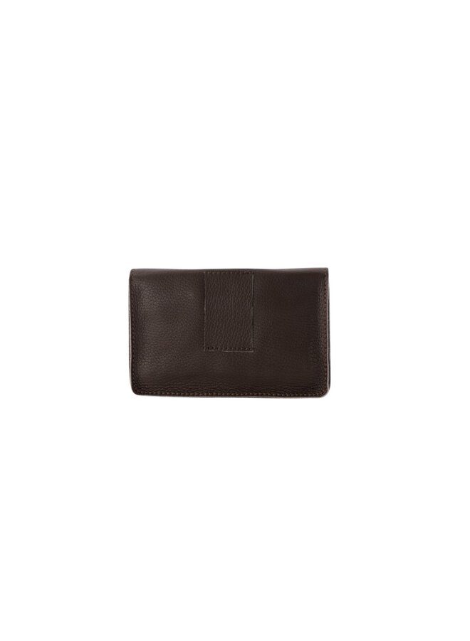 Jewelz tas Laura Classic Grain Donkerbruin/Goudkleurig