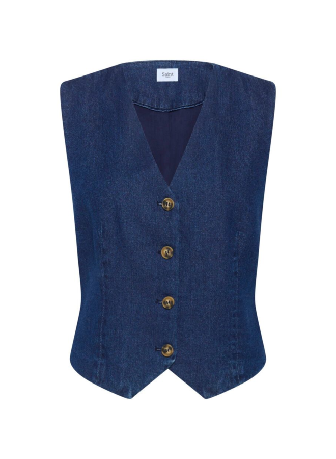 Gilet JaclynSZ Dark Blue Denim