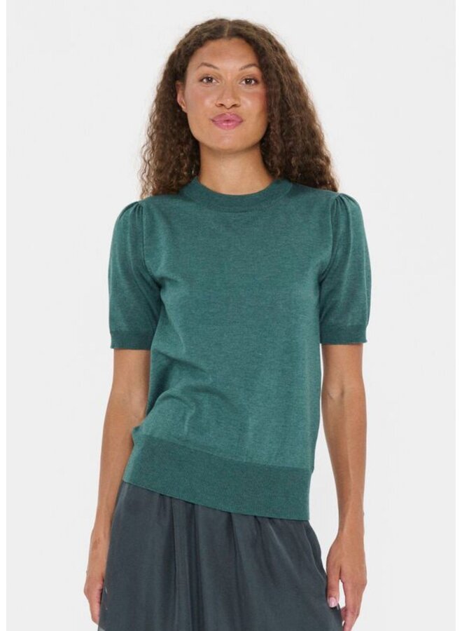 Top MilaSZ Korte Mouw June Bug Melange