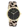 OOZOO Timepieces horloge C11373 Luipaard/Goudkleurig/Zwart