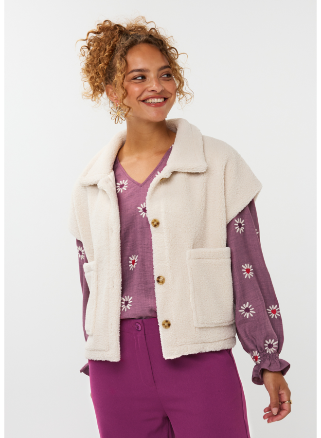 Gilet Rejou Ecru