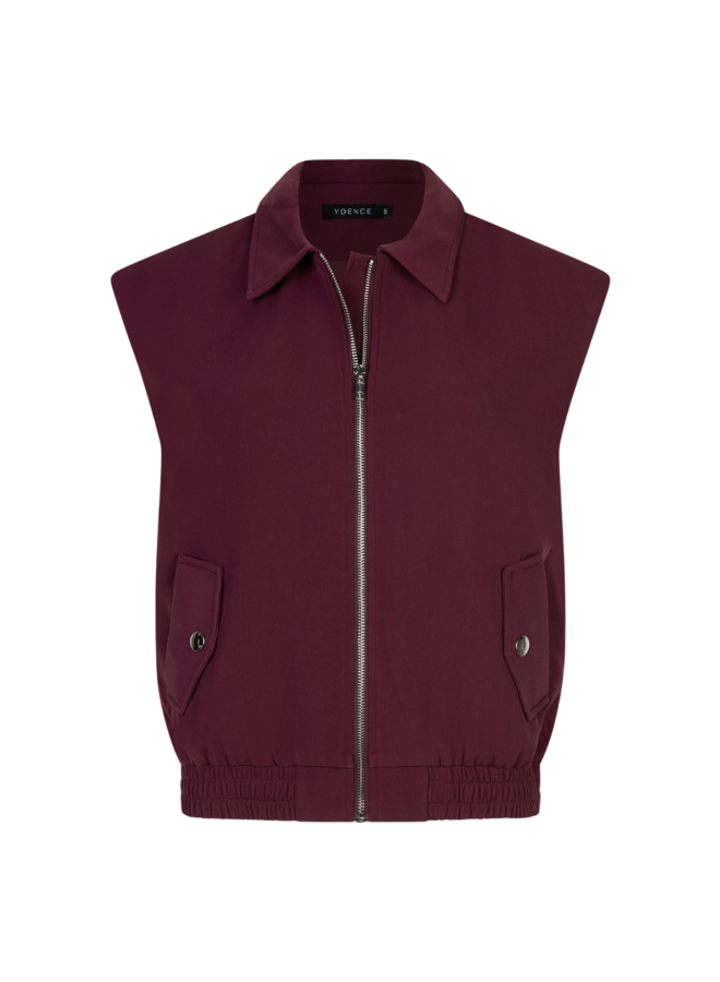 Gilet Danielle Burgundy