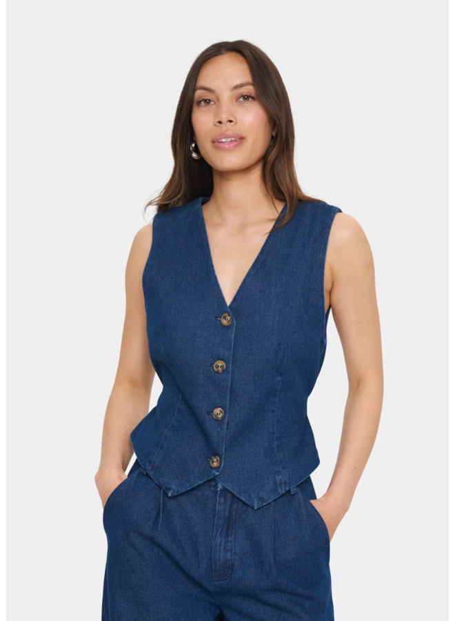 Gilet JaclynSZ Dark Blue Denim