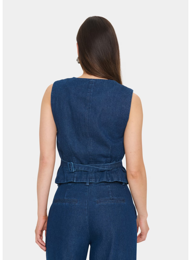 Gilet JaclynSZ Dark Blue Denim