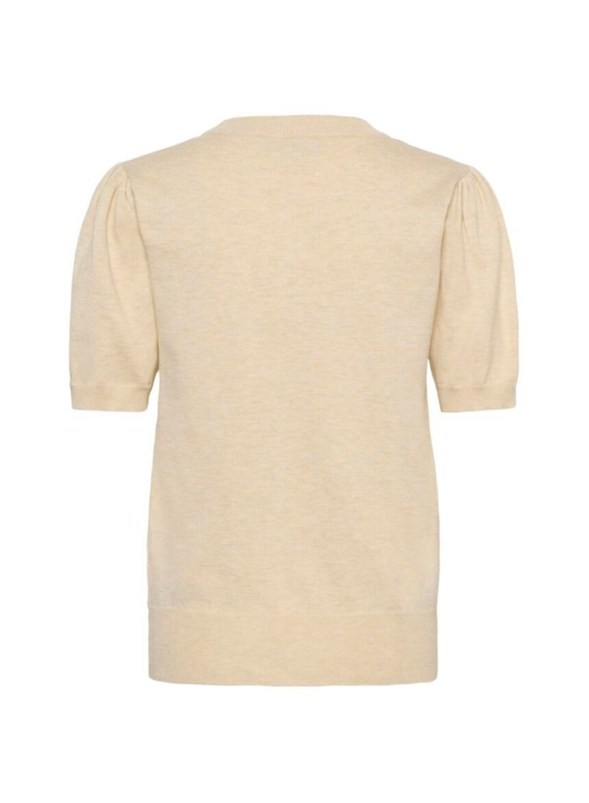 Top MilaSZ Korte Mouw Brown Rice Melange